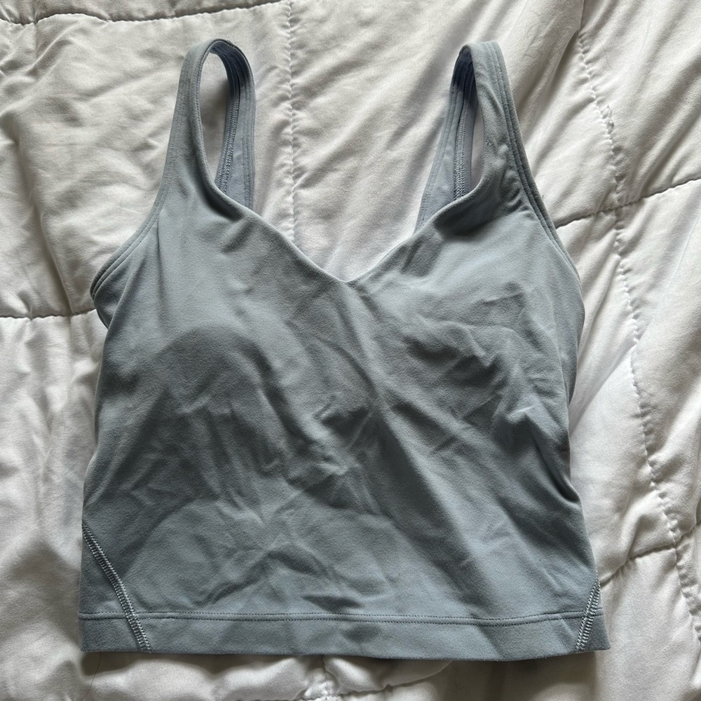 Lululemon Align Crop Tank in Light Blue